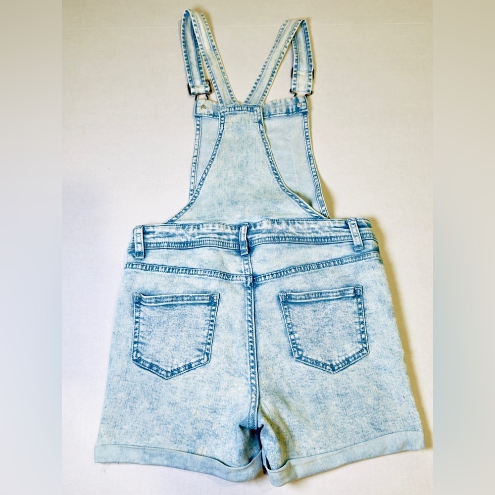 Cat and Jack Girls Shortalls with Sequin Super Stretch Denim Youth Size L 10-12 - Picture 2 of 14